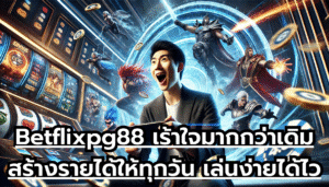 Betflixpg88 เร้าใจมากกว่าเดิม สร้างรายได้ให้ทุกวัน เล่นง่าย ได้ไว เกมใหม่ ไม่ซ้ำใคร